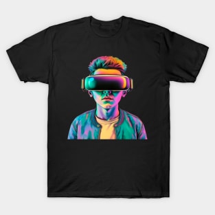 boy with VR glasses T-Shirt